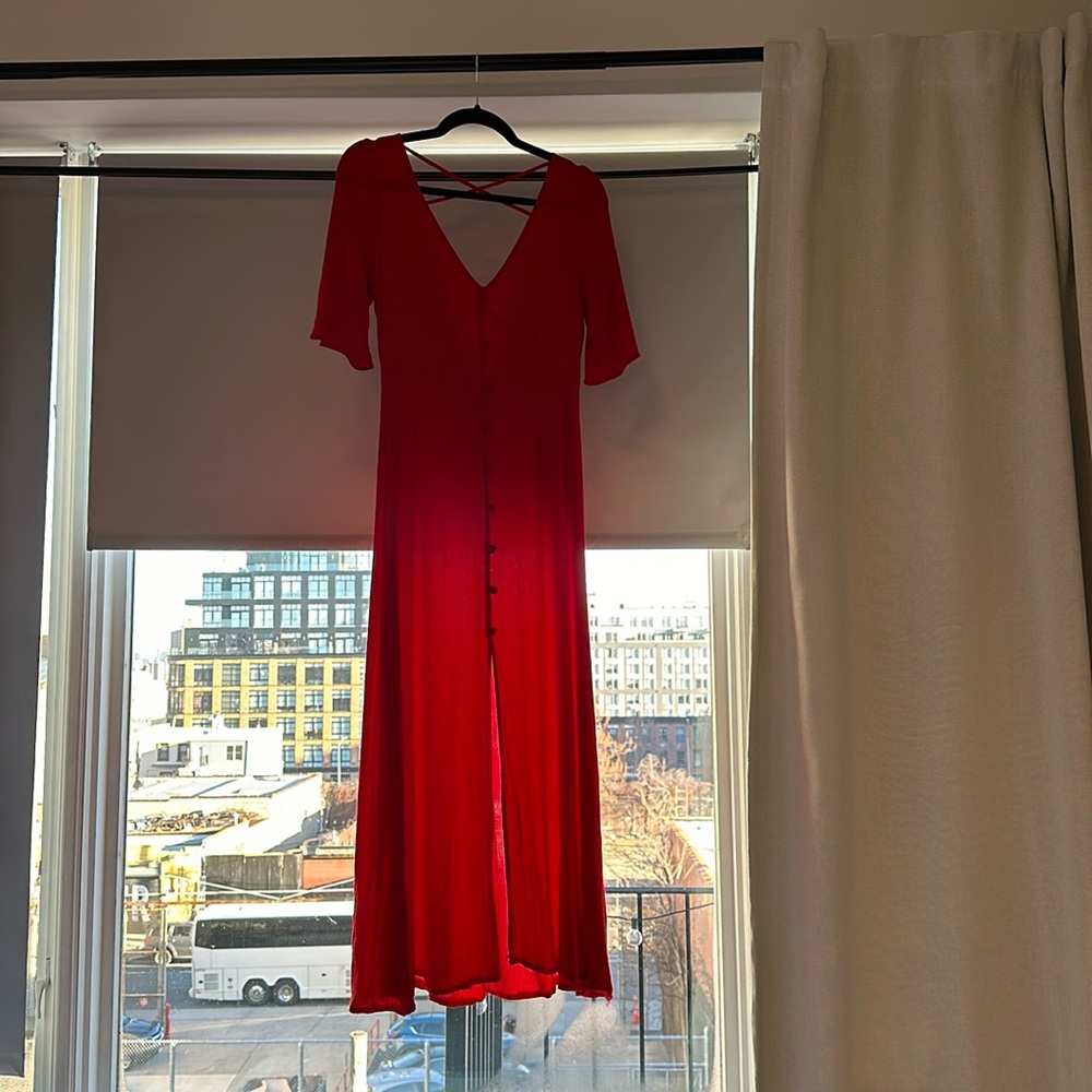 Red Midi Dress